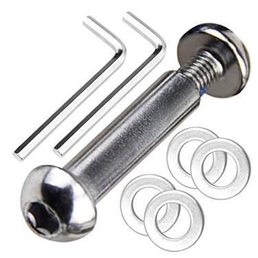 Imagem de OTFAITP M8 8mm x 8.8 Grau Eixo de Aço Carbono Allen Parafuso Conjunto para Frente Traseira 2 3 4 Rodas Stunt Scooter Traço Adolescente/Adulto Kick Scooter-800+lb Capacidade (32mm)