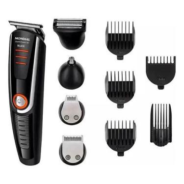 Imagem de Aparador Mondial Barbeador Elétrico Barba Cabelo Bigode Bg16, Preto, 1