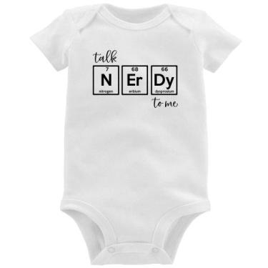 Imagem de Body Bebê Talk Nerdy To Me - Foca na Moda, Branco, GG