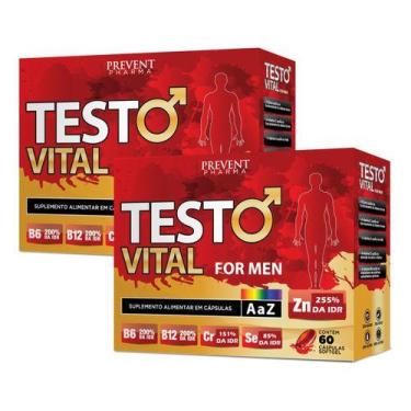 Imagem de Testo Vital For Men E Zinco A a Z 120 Cáps SoftGel - Prevent Pharma (2