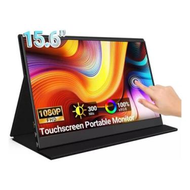 Imagem de Monitor Portátil Touch Screen 15.6" Full HD IPS USB-C HDMI Ultra Fino 