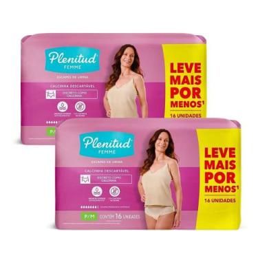 Imagem de Calcinha Descartável Pós Parto com 32 Plenitud Femme Active Plus, P/M