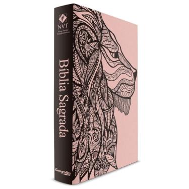 Imagem de Bíblia Leão Rosa - Capa Dura - nvt