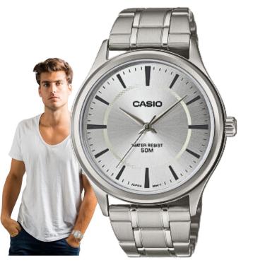 Imagem de Relógio Casio Masculino Analógico Aço Inóx Prova D'água 5 atm Quartz Casual Prata LTC-100D-7EVDF