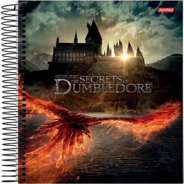 Imagem de Caderno Universitário Animais Fantásticos 160 Folhas Jandaia Capa Dura