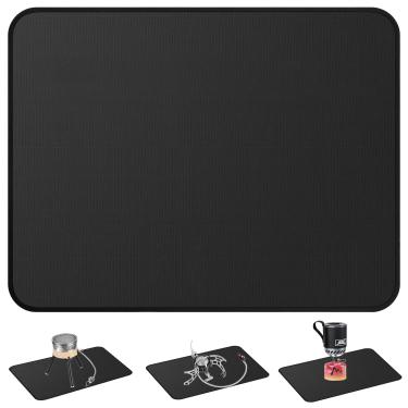 Imagem de Tentock 60 * 80 cm Tapete de acampamento sob a grelha à prova de fogo ao ar livre churrasco dupla face à prova de fogo interior tapete para lareira deck terraço à prova de óleo e protetor de churrasco