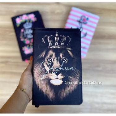 Imagem de Bíblia NVI leão coroa nova versao internacional grande E Índice Letras