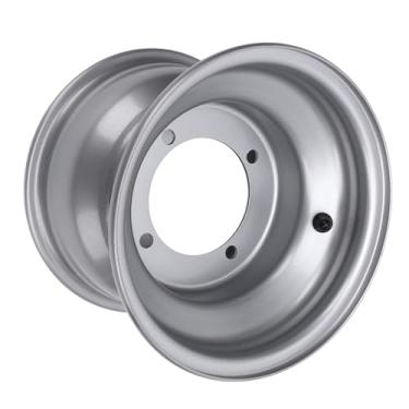 Imagem de 18X9.50-8 ATV Roda Rim Liga De Alumínio De Alta Resistência 8 Polegada Roda Rim Hub Para Go Karts Carts Prata (Quatro orifícios (espaçamento do orifício: 110)