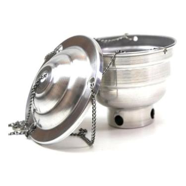 Imagem de Turíbulo Sacro Defumador Divino Metal Defumação Correntes 15 - Flash