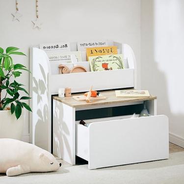 Imagem de Livreiro Com Mesa E Baú Xavier 100% Mdf (Brinquedo Crianças)