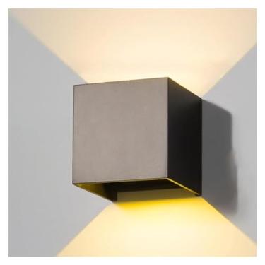 Imagem de HOSETEON Luminária de parede europeia ruic ng 15 cm sombra de mármore redonda retrô preto arandela quente para decoração interna corredor parede parede parede