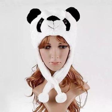 Imagem de Touca Gorro Bichinhos Pelúcia Inverno Cosplay Urso Panda - oem, HELLOK
