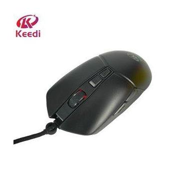 Imagem de Mouse Gamer Ergonômico LED RGB Com fio 1.35M Keedi MOU907