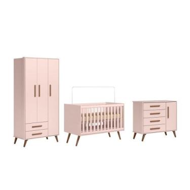 Imagem de Quarto Infantil Encanto Retrô Rosa - FdECOR - Qmovi