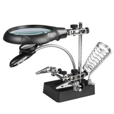 Imagem de Lupa de Bancada Com Lente De Aumento Para Eletrônica - Jiaxi