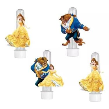 Imagem de 20 Tubetes 3d Personalizado Lembrancinha Bela e a Fera - Barbara Utili