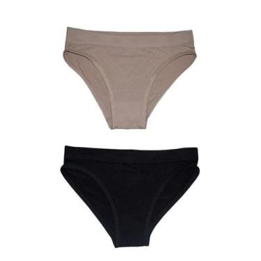 Imagem de Kit com 2 calcinhas microfibra sem costura DelRio 5190