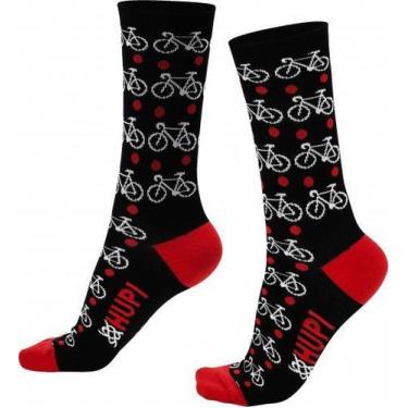 Imagem de Meia Hupi Preto Love Bike - Preto