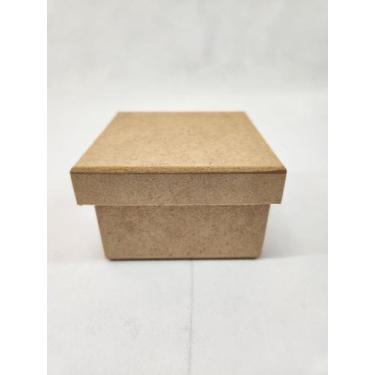 Imagem de Caixinhas Mdf Cru 8x8x5 Lembrancinha Casamento Kit 10 Unid. - M&F ARTE