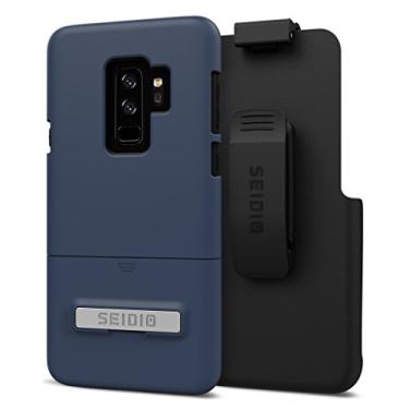 Imagem de Seidio Combo de superfície com suporte para Samsung Galaxy S9 Plus (azul marinho/preto)