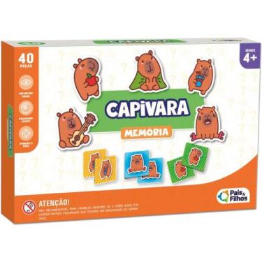 Imagem de Jogo da Memória Capivara 40 Peças - Pais e Filhos