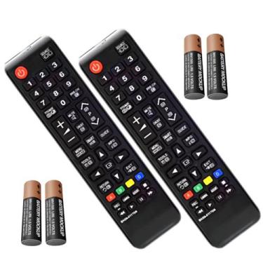 Imagem de Kit 2 Controles Para Tv Samsung Universal Compatível Com Smart Tv Sams