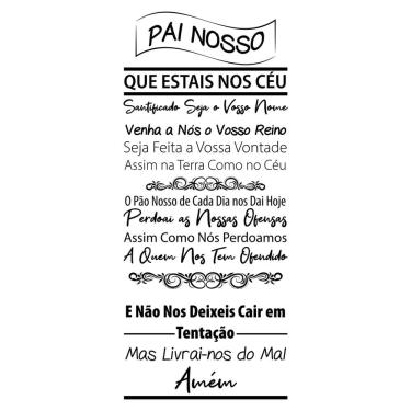 Imagem de Adesivo Papel Parede Quarto Sala Oração Pai Nosso Modelo 1