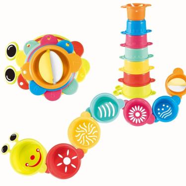 Imagem de Brinquedo Educativo Empilha Potinhos 7 Peças Sortidos