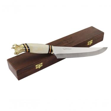Imagem de Faca Churrasco E Cozinha Zakharov Premium Golden Bull Osso 9''