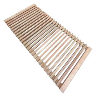 Imagem de Treliça Ripada De Madeira 60x120cm Vermelho