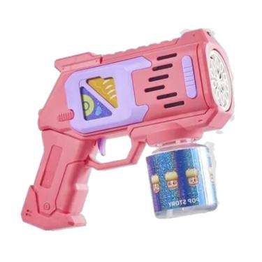 Imagem de Lança Bolhas De Sabão água Brinquedo 50ml Brinquedo De Bolha Bolinhas Automático Rosa