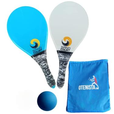 Imagem de KIT 2 RAQUETE DE FRESCOBOL POLÍMERO MAIS GYENSECK E 02 BOLAS