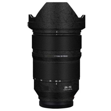 Imagem de Adesivo de câmera antiarranhões com tampa de lente para Panasonic Lumix S 24-70 mm F2.8 Película protetora decalque protetor corporal 24-70 2.8 (Splash Ultra Preto)