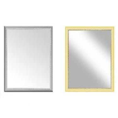 Imagem de 2 Espelhos de Parede com Moldura 20x15cm Retangular - Fx