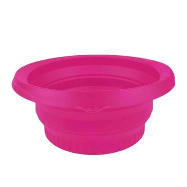 Imagem de Bothyi Lavatório dobrável, balde de gelo, redondo, de silicone, cesto de lavar louça multiuso, dobrável para armazenamento, para caminhadas, camping, casa,