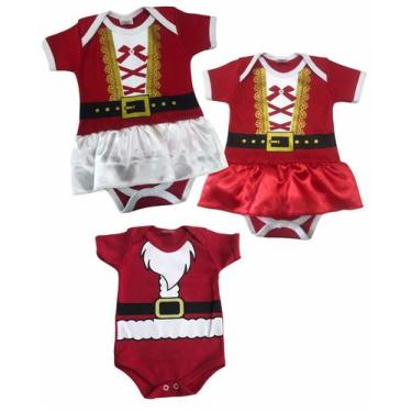 Imagem de Body de bebê temático natal - Mmkids , Saia vermelha, P