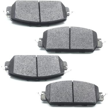 Imagem de GuuYebe 4 pastilhas de freio de cerâmica dianteiras, para Honda 2017-2023 CRV CR-V e 2017-2021 Clarity e 2023 HRV HR-V, substitua para 2036 D2036 BC2036