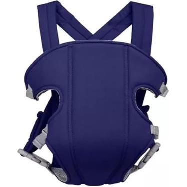 Imagem de Canguru Ergonômico para Bebê, 3 Posições, Azul, 3-36 Meses, Suporta 3,5-25kg.