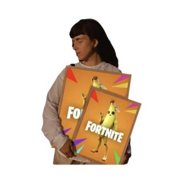 Imagem de Cartazes Adesivos De Papel Branco F_Fortnites Hot Game Wall Sticker Sa