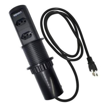 Imagem de Torre de tomada com subida automática 20a cor Preta RENNA