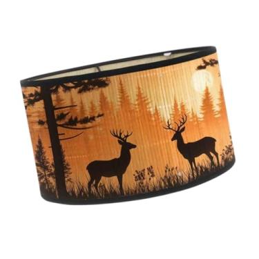 Imagem de Generic Abajur E27 para sala de estar, acessório decorativo de iluminação, abajur com estampa de veado, decoração para casa, luminárias de chão, Style D