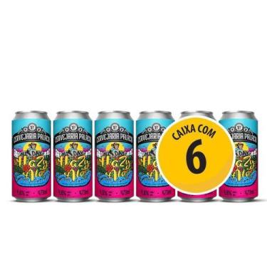 Imagem de Cerveja Hazy Ale Palácio Caixa com 6 latas 473ml - Cervejaria Artesana