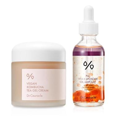 Imagem de Creme de gel de chá de kombuchá vegano Skincare Dr.Ceuracle + Ampola d