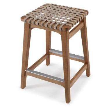 Imagem de Banqueta Amores Alta Corda Nude Base Pinhão 65cm - 69558 - Sun House