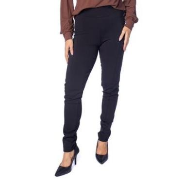 Imagem de Calça Feminina Bruna e Bia Montaria Flanelada Preto-Feminino