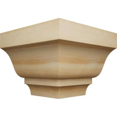 Imagem de 2 1/10.2 cm P x 8,5 cm A WM49 Americraft Madeira Maciça Grau MiterLink Coroa Moldagem Fora Canto, Pinheiro (Matches Moulding MLDW01X04WM49PI)