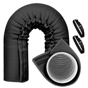 Imagem de Capa Para Mangueira De Ar Condicionado - Proteção Isolante Para Tubo De Exaustão - Com Fivela Ajustável, Revestimento Antipó Para Escritório Garagem Quarto Sala Apartamento
