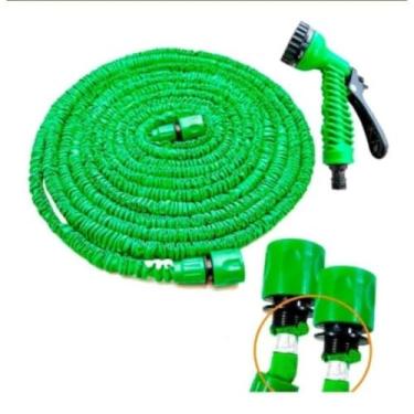 Imagem de Mangueira Expansível Elástica Flexível 15m 30 60m Metros Jardim Retrátil Multiuso Aleatório Plantas(60metro)