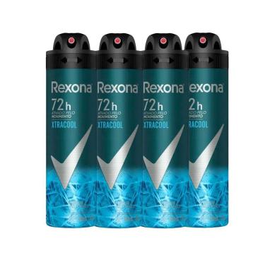 Imagem de Kit Desodorante Aerosol Rexona Xtracool 150ml - 4 Unidades