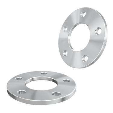 Imagem de Customadeonly 2 peças Aprox. Espaçadores de roda centralizados de cubo de 10 mm de 3/8" 0,4" sem padrão de parafuso labial 5x115 furo central 70,3 mm